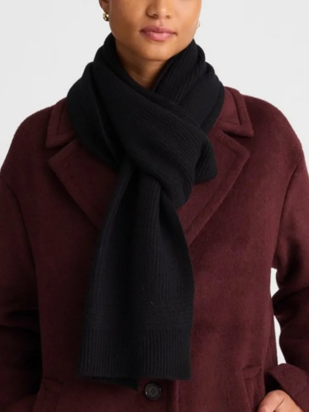 Madewell Cashmere Wool Scarf Beanie Set